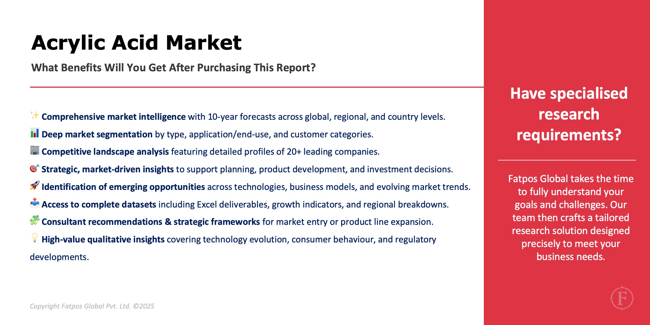 Acrylic Acid Market Analysis