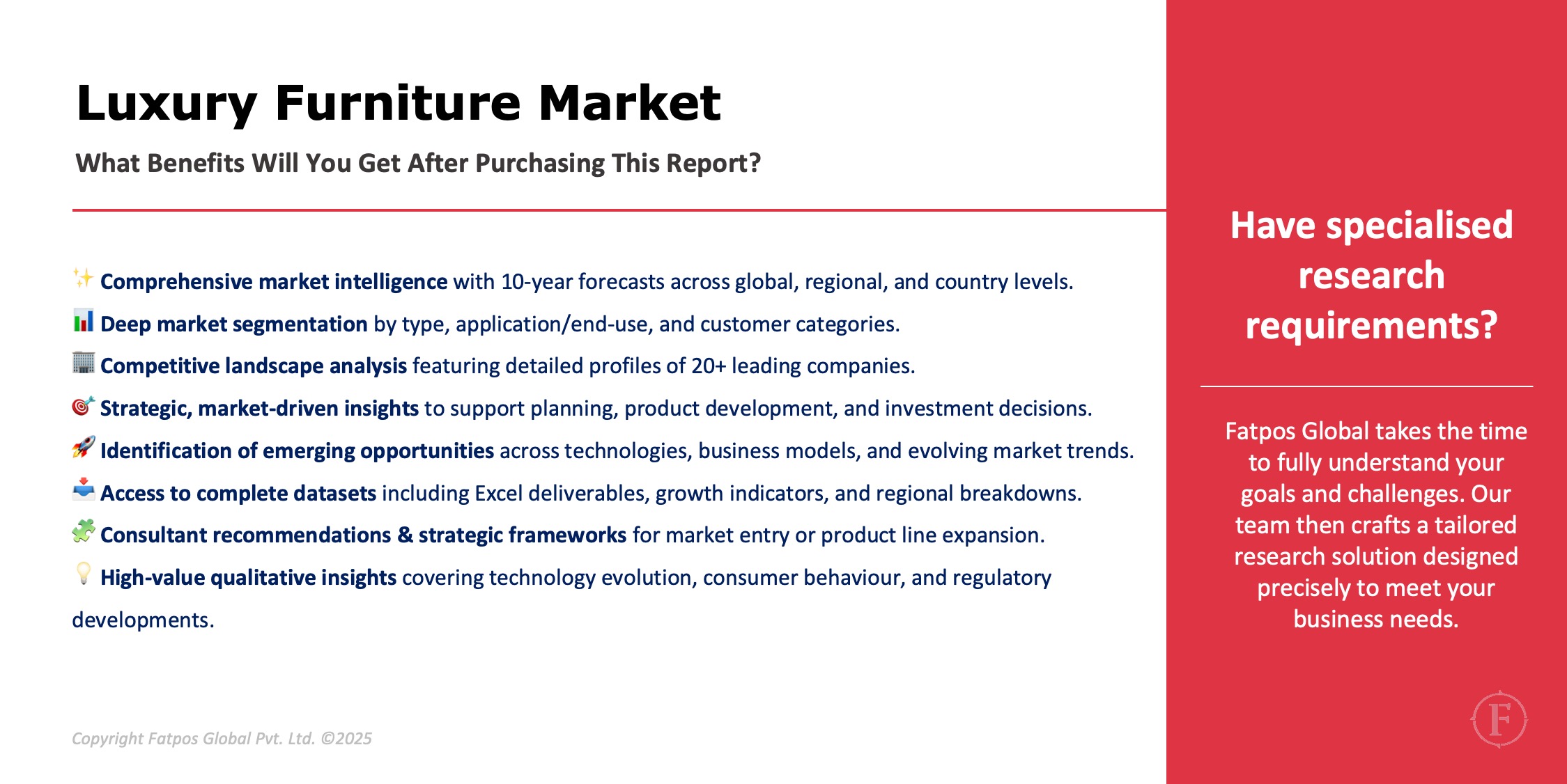 Luxury Furniture Market Analysis